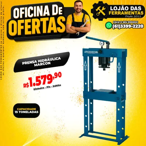 Prensa 15 Toneladas Hidráulica Mph15 Marcon