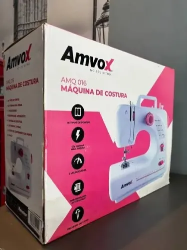 Maquina costura Amvox Amq 016 troco por drone aceito troca por drone
