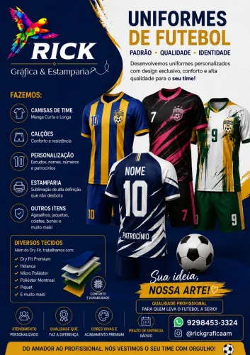 Conjuntos de futebol,uniformes sociais e profissionais-faça já seu orçamento 