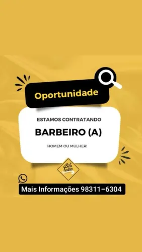 Vaga de barbeiro centro de Goiânia