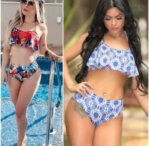 Lote 10 biquínis sem bojo tamanho M e G 
