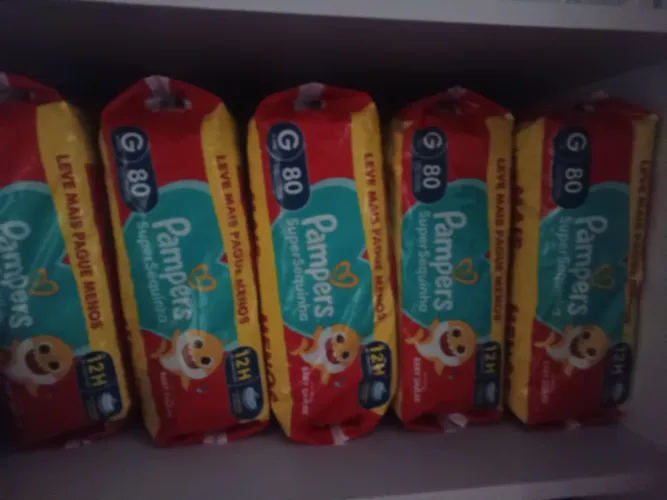 Fralda Pampers Super Sequinha, Tam G. 80 unidades