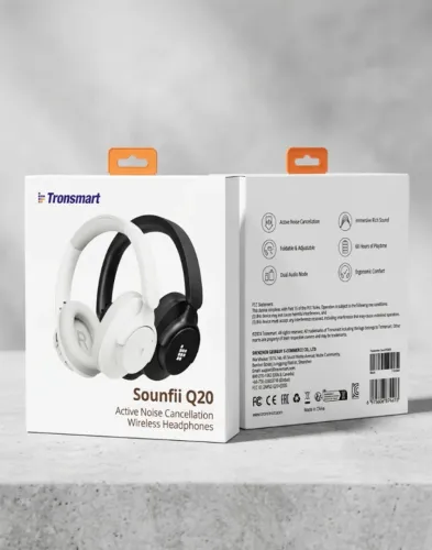 Headphone Bluetooth Tronsmart Q20 - Bateria 60 Horas - NOVO
