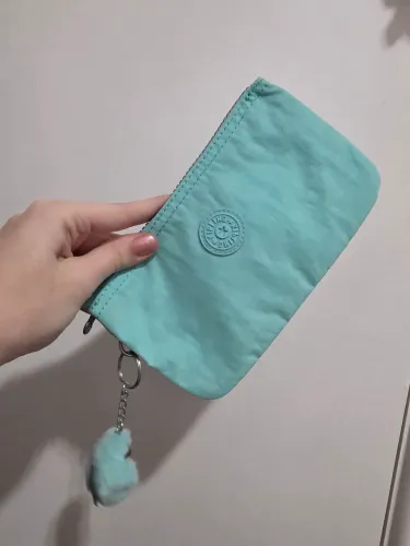 Bolsinha de mão verde água Kipling Original