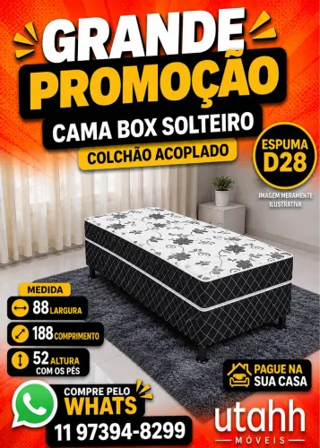 CAMA BOX SOLTEIRO APROVEITE RECEBA EM 24 HORAS