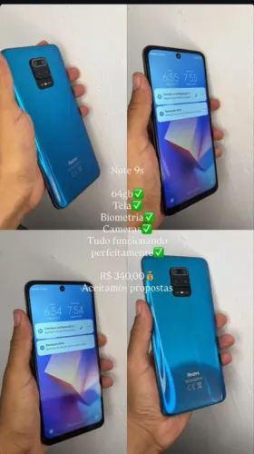 Celular redmi note 9s