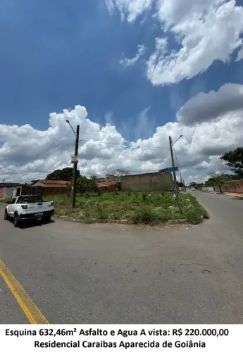 Leia a descrição: Esquina 632,46m² (Asfalto e Agua) Residencial Caraibas