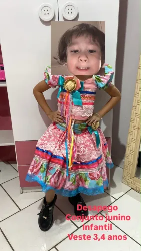 Conjunto Junino Infantil 
