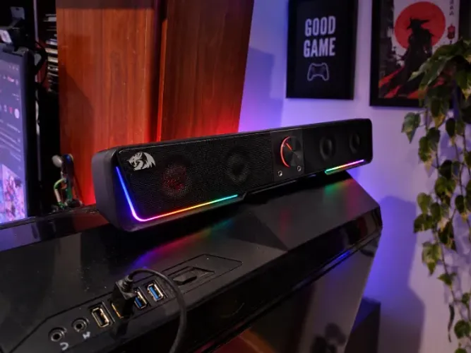 Soundbar Gamer Redragon Darknets GS570 Bluetooth RGB para PC