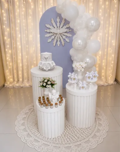 Decoração batizado branca