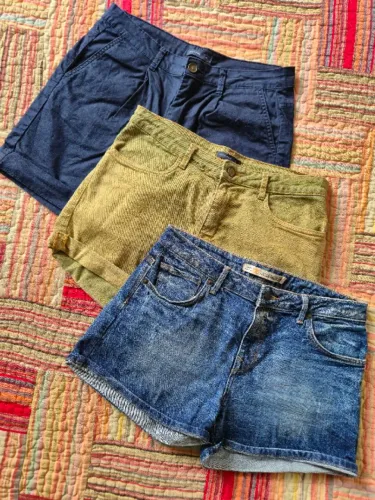 kit shorts e bermuda tam. 38 (3 itens)
