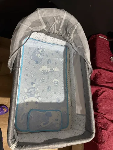 Berço portátil moisés co-bed com balanço mosquiteiro