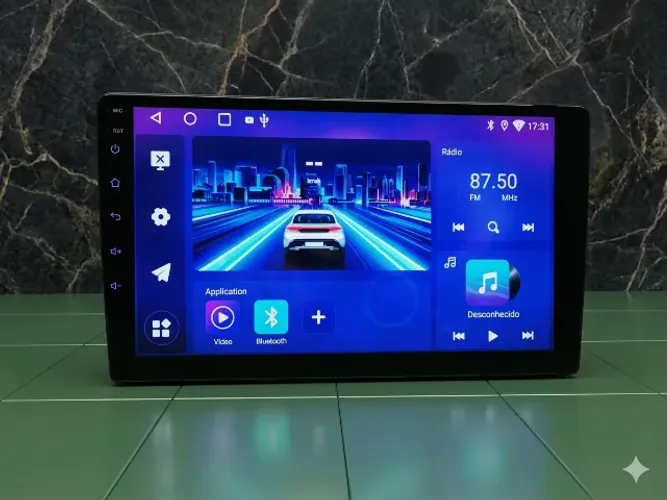 Multimídia 9 polegadas Android 4GB RAM 64gb CarPlay Nova