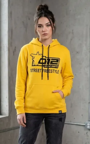 Moletom Amarelo 012 Stunt Parts Street Freestyle Original Unissex - Tamanho Perfeito
