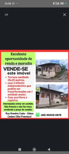 Vendo ou troco casa no Edson Cadaxo