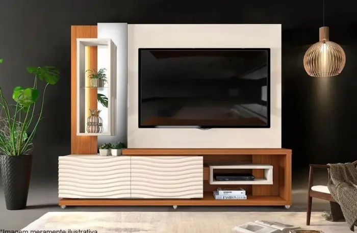 Painel Home com Nicho Iluminado