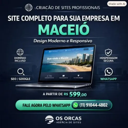 Site Profissional para Lojas e Serviços em Maceió AL