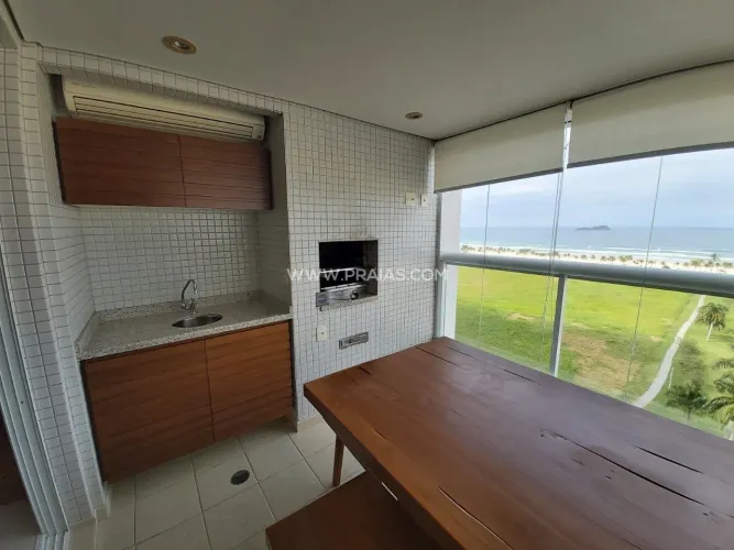 Apartamento com vista para o mar, 3 dormitórios, Central Park, Guarujá
