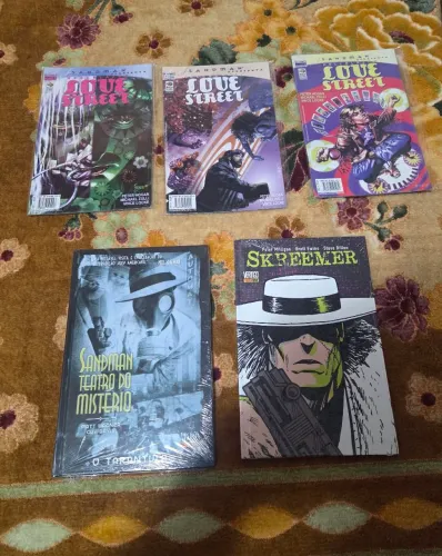 Lote gibi hq quadrinhos dc vertigo hellblazer sandman superman lex luthor