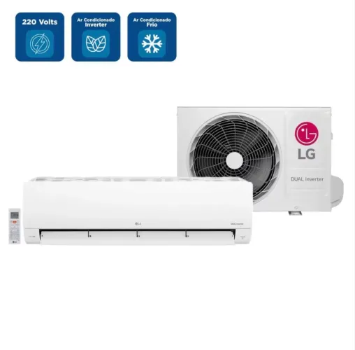 Ar Condicionado Split LG AI Dual Inverter Voice 9000 BTU/h Frio S3-Q09AA31C - 220 Volts