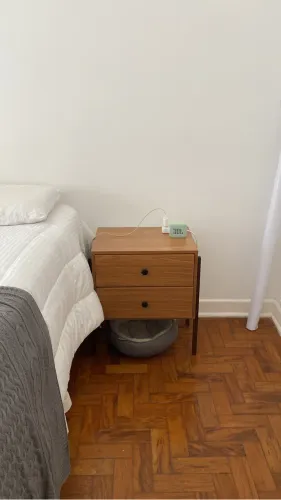 mesa de cabeceira madeira freijó (dupla)