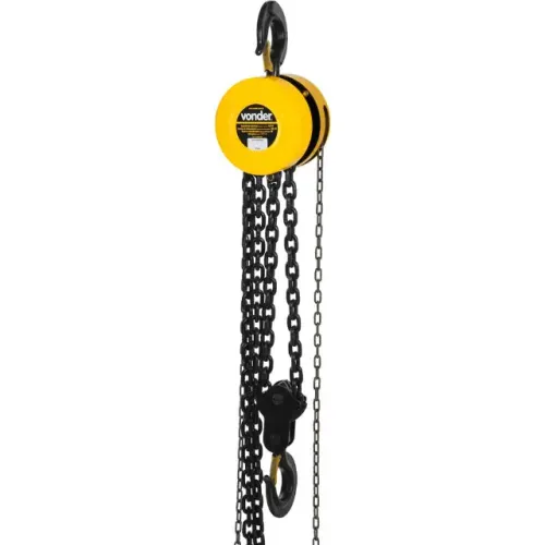 Talha manual, 5 toneladas (5 tf), elevação 5 m, VONDER