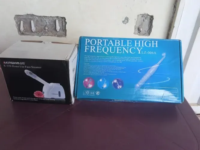 Kit Estética Facial Vaporizador de Ozônio + Alta Frequência
