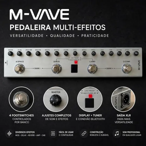 Pedaleira para baixo_Tank-B M-Vave