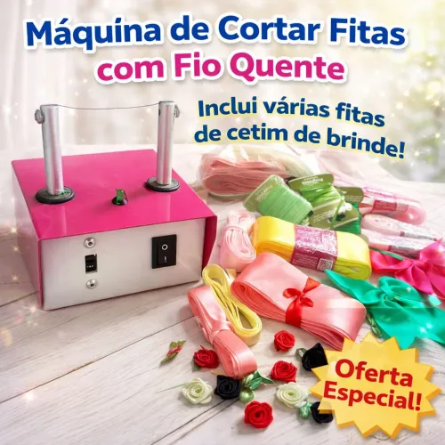 Máquina corta e sela cetim