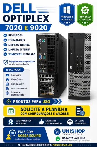 DESKTOP DELL OPTIPLEX 7020 e 9020 3ª e 4ª Geração 4 