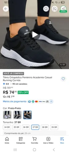 Tênis novo