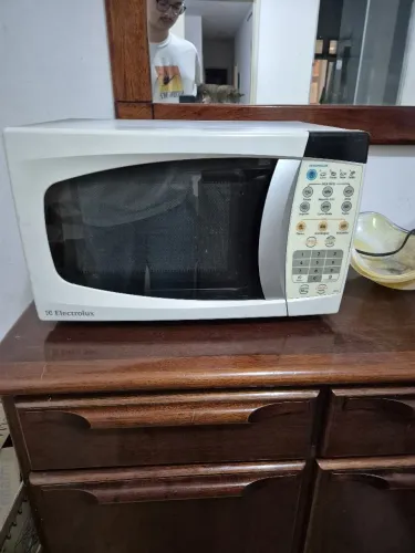 Microondas (Funciona, porém possui defeito)