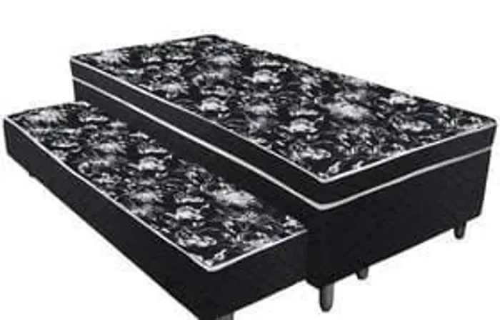 Cama box solteirão com auxiliar