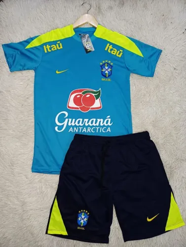 Conjunto seleção brasileira bermuda e camisa