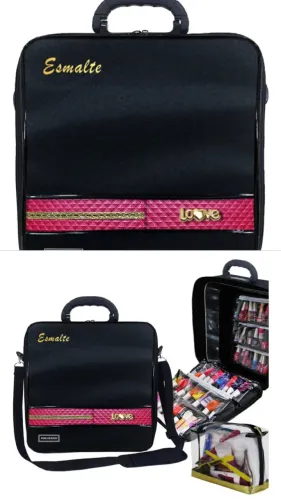 Maleta/bolsa organizadora para esmaltes (Esmalte) com alça
