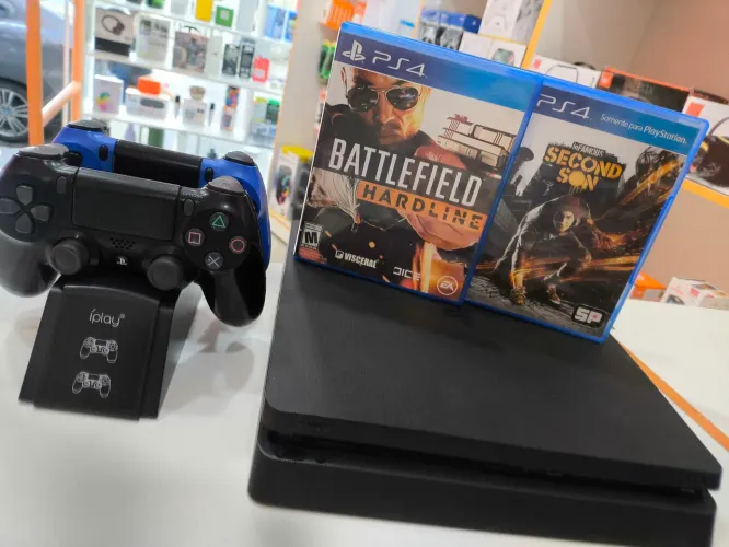 PLAYSTATION 4 SLIM (LOJA EM SANTOS)
