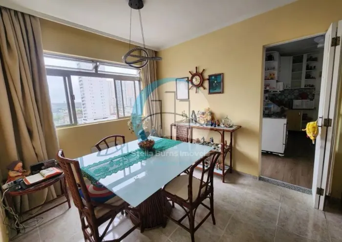 Apartamento vista livre - Ponta da Praia 93m - 2 dorm/ gar.fechada