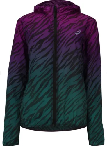 Jaqueta feminina asics corta vento com estampa tiger