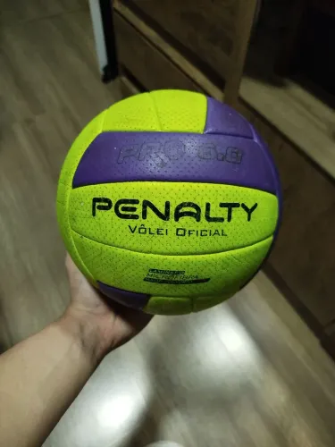 Bola Vôlei Penalty Pro 6.0 X Único, Amarela, Roxa e Preta, Oficial