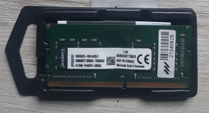 Memória Ram Notebook 8gb Ddr4 2400mhz - Kvr24s17s8/8 (Usado)