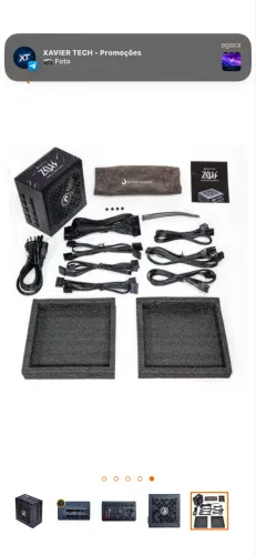 Fonte 550w Zeus Fullmolular