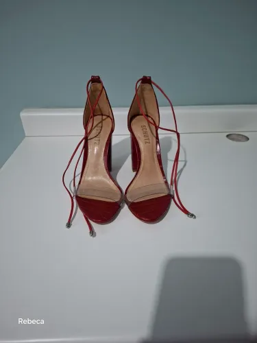 Sandália Feminina Schutz vermelha Original 35
