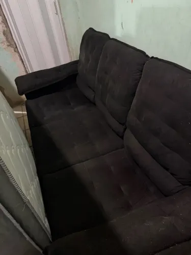 SOFÁ PRETO SEMINOVO