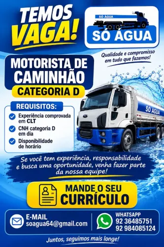 Vaga de motorista