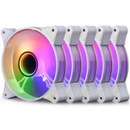 8 fans argb brancas