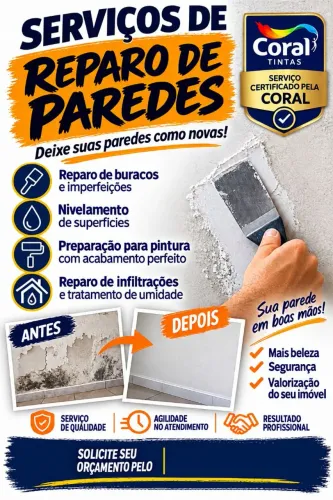Reparos em paredes
