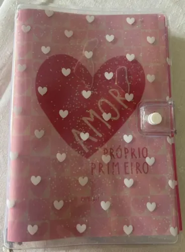Fichário com cadernos papelote