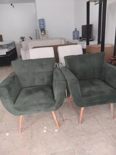 Poltronas aveludada