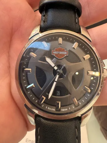 Bulova Harley-Davidson Motor Cycles série especial estado de sem uso