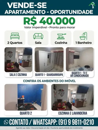 Vendo esse apartamento 40.000